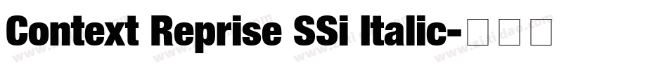 Context Reprise SSi Italic字体转换